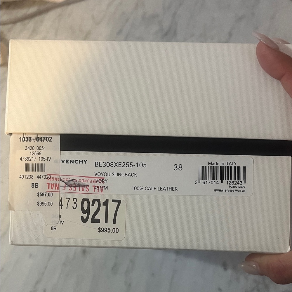Givenchy White Box with Black Logo - Picture 3 of 16